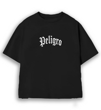 Load image into Gallery viewer, Peligro Heavyweight Black Tee