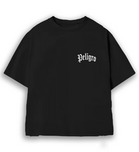Load image into Gallery viewer, Peligro Amor Eterno Black Tee