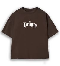 Load image into Gallery viewer, Peligro Heavyweight Brown Tee
