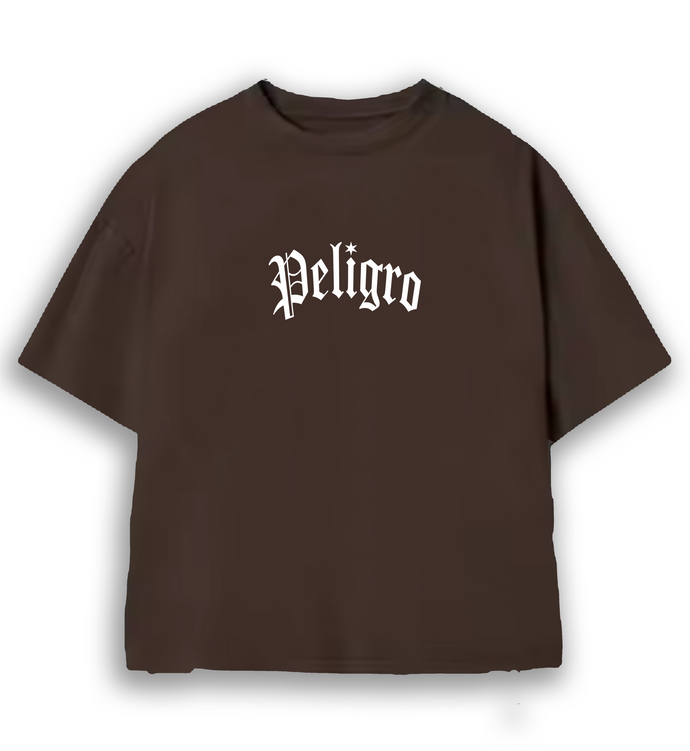 Peligro Heavyweight Brown Tee
