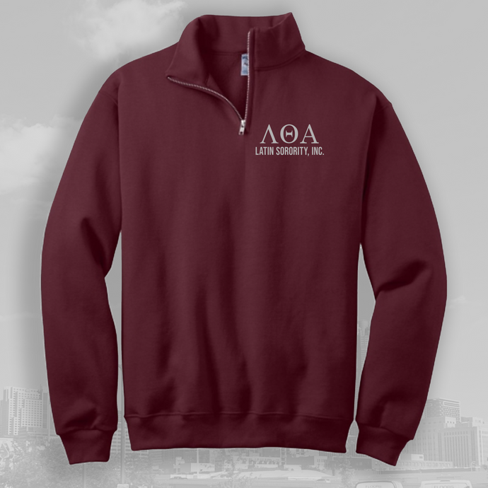 ΛΘΑ Burgundy 1/4 Zip Up