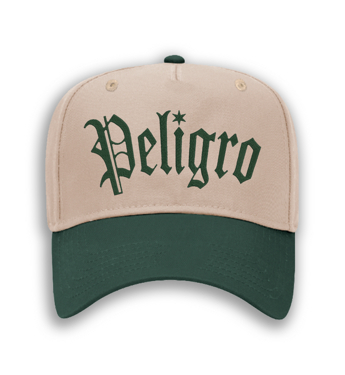 Peligro Green and Khaki Hat