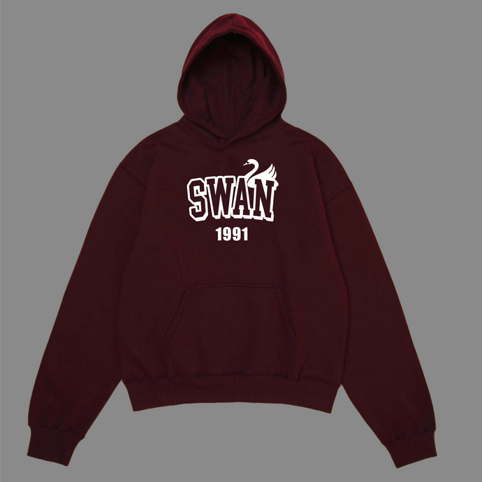 Swan 1991 Maroon Hoodie