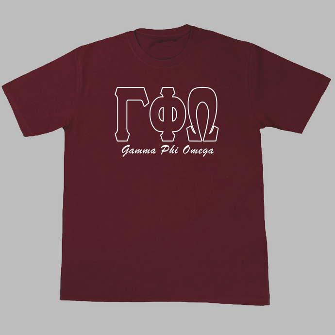 GPhiO Thin Letters T-Shirt