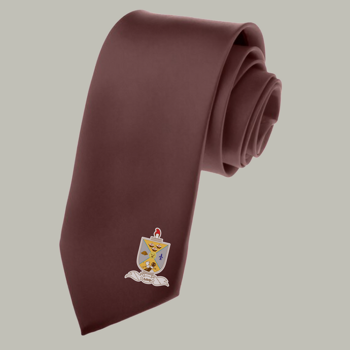 Lambda Brown Neck Tie
