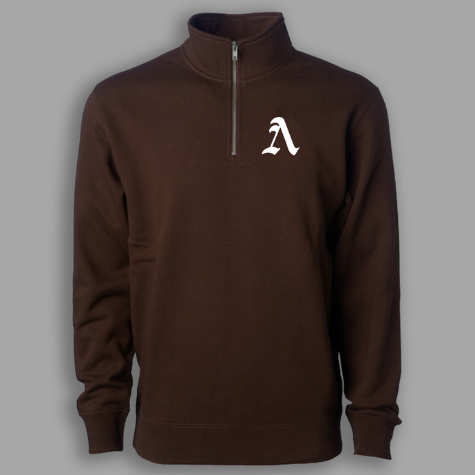 Λ Brown 1/4 Zip Up