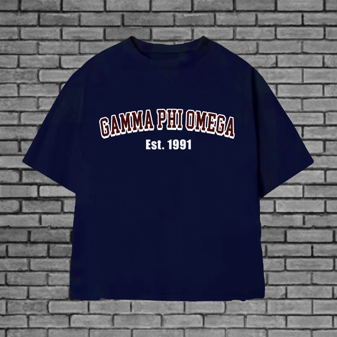 Gamma Phi Omega College Block Shaka WearTee