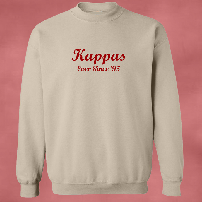 Kappas Ever Since ‘95 Crewneck