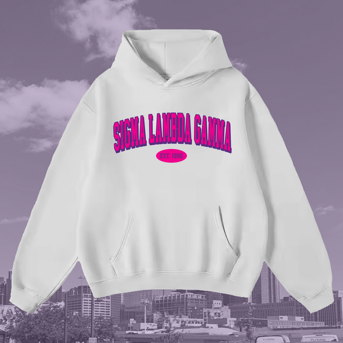 SLG College Block White Hoodie