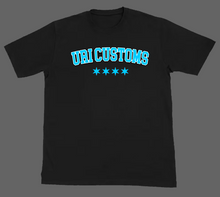 Load image into Gallery viewer, Black Uri Customs Alternate Logo Tee
